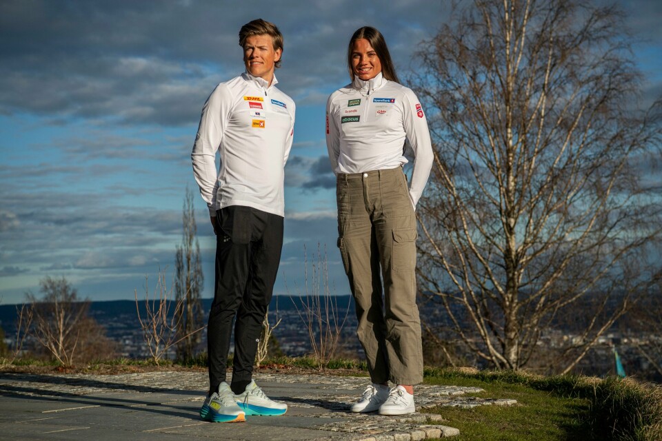 Johannes Høsflot Klæbo (t.v.) og Kristine Stavås Skistad (t.h.) er de to store nykommerne på landslaget i langrenn inn mot VM-sesongen. Her er de fotografert i Holmenkollen onsdag. Johannes Høsflot Klæbo (t.v.) og Kristine Stavås Skistad (t.h.) er de to store nykommerne på landslaget i langrenn inn mot VM-sesongen. Her er de fotografert i Holmenkollen onsdag.