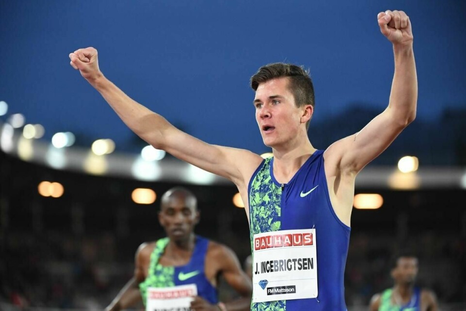 Jakob Ingebrigtsen ble nummer to i Brussel.