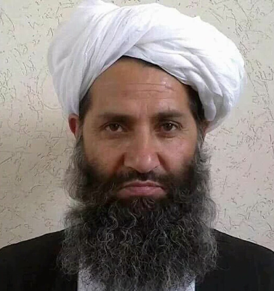 Mullah Haibatullah Akhundzada er leder i Taliban. Mullah Haibatullah Akhundzada er leder i Taliban.