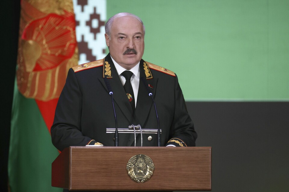 Aleksandr Lukasjenko har styrt Belarus med hard hånd i snart 30 år og slår hardt ned på politiske motstandere. Søndag er det valg på ny nasjonalforsamling i landet. Aleksandr Lukasjenko har styrt Belarus med hard hånd i snart 30 år og slår hardt ned på politiske motstandere. Søndag er det valg på ny nasjonalforsamling i landet. Foto: AP / NTB I