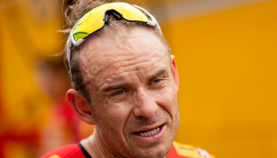 Alexander Kristoff etter 4. etappe av Tour De France sist år. Alexander Kristoff og Uno-X har fått søppelbot. Foto: Fredrik Varfjell / NTB
