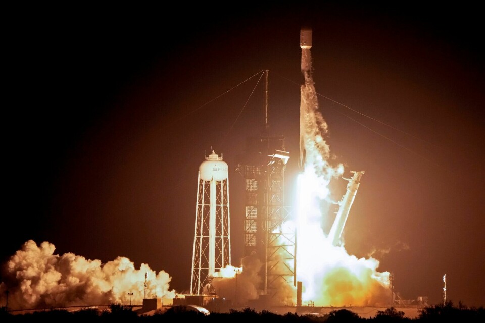 Oppskytingen med en Falcon 9-rakett fra SpaceX forløp problemfritt fra Kennedy Space Center 15. februar. Oppskytingen med en Falcon 9-rakett fra SpaceX forløp problemfritt fra Kennedy Space Center 15. februar.