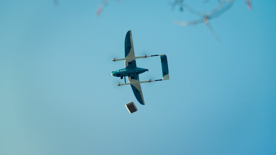 Dronene som selskapet Aviant bruker på Sjusjøen, kan frakte opp til ett kilo med ulike varer. I hovedsak bestiller brukerne mat og medisiner, opplyser selskapet. Dronene som selskapet Aviant bruker på Sjusjøen, kan frakte opp til ett kilo med ulike varer. I hovedsak bestiller brukerne mat og medisiner, opplyser selskapet.