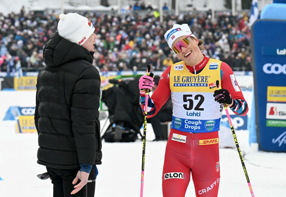 Johannes Høsflot Klæbo satte hjemmehåpet Iivo Niskanen på plass da han vant lørdagens 20 kilometer enkeltstart i klassisk stil. Johannes Høsflot Klæbo satte hjemmehåpet Iivo Niskanen på plass da han vant lørdagens 20 kilometer enkeltstart i klassisk stil.