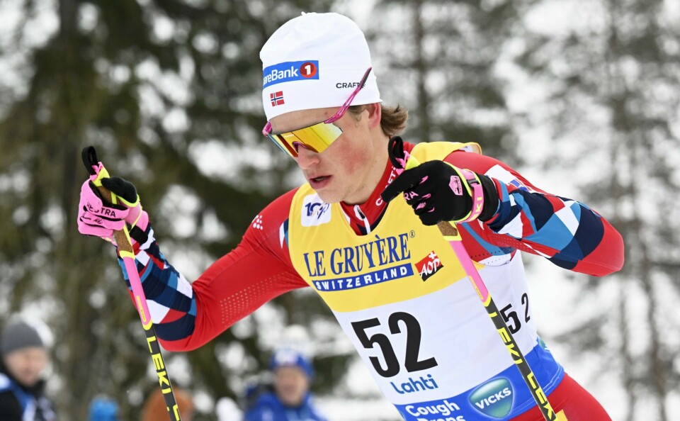 Johannes Høsflot Klæbo er videre til kvartfinale på sprinten i Lahti. Johannes Høsflot Klæbo er videre til kvartfinale på sprinten i Lahti. Foto: Jussi Nukari/Lehtikuva / NTB