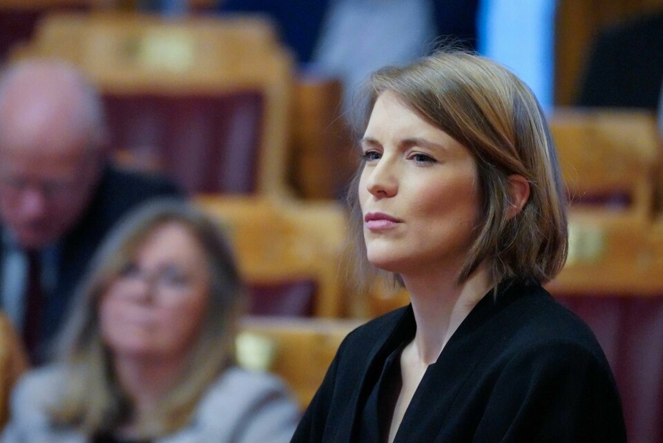 Kari Elisabeth Kaski (SV) i Stortingets spørretime onsdag. Oslo 20240117. Kari Elisabeth Kaski (SV) i Stortingets spørretime onsdag.Foto: Ole Berg-Rusten / NTB