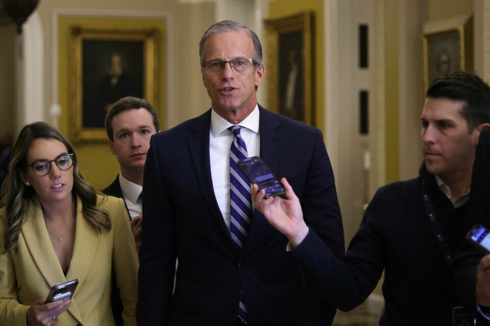 South Dakota-senator John Thune (midten) må trolig slå John Cornyn (Texas) og John Barrasso (Wyoming) i kampen om å etterfølge Mitch McConnell.