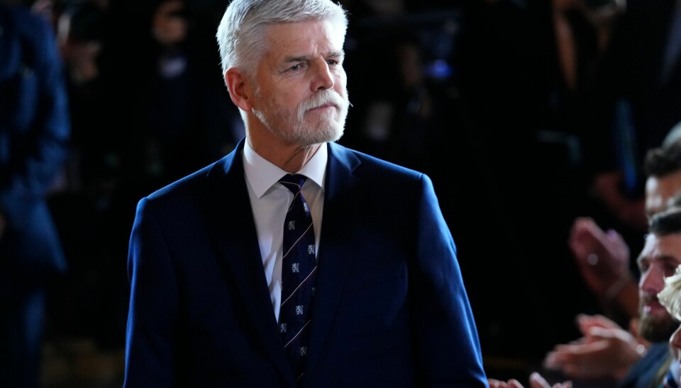 Petr Pavel vant presidentvalget i Tsjekkia i fjor. Czech Republic's President elect Petr Pavel is surrounded by dignitaries at the Prague Castle before his inauguration ceremony at the Prague Castle in Prague, Czech Republic, Thursday, March 9, 2023. (AP Photo/Petr David Josek)