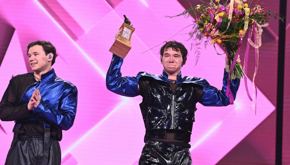Tvillingene Marcus & Martinus fra Trofors i Norge vant finalen i den svenske Melodifestivalen i Friends Arena i Stockholm lørdag kveld. De opptrådte med bidraget «Unforgettable». Tvillingene Marcus & Martinus fra Trofors i Norge vant finalen i den svenske Melodifestivalen i Friends Arena i Stockholm lørdag kveld. De opptrådte med bidraget «Unforgettable». Foto: Claudio Bresciani TT / NTB