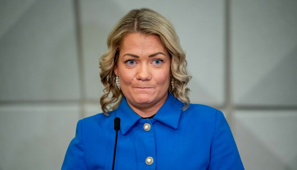 Sandra Borch (Sp). Sandra Borch er tilbake frå ein timeout i Thailand og snakkar no ut om masteravsløringa som kan bety at ho vel å forlate politikken for godt. Foto: Rodrigo Freitas / NTB / NPK