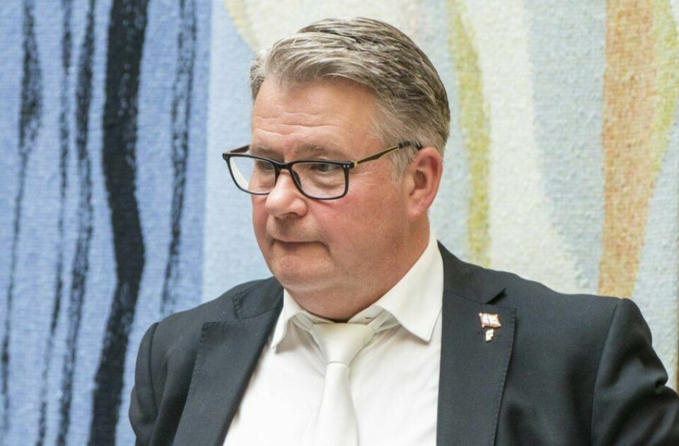 Per-Willy Amundsen (Frp) på Stortinget. Justisminister Emilie Enger Mehl møter PST-sjefen og POD-sjefenOslo 20230609. Per-Willy Amundsen (Fr.P) på Stortinget etter et at justisminister Emilie Enger Mehl har hatt møte med politidirektøren og PST-sjefen. Foto: Terje Pedersen / NTB