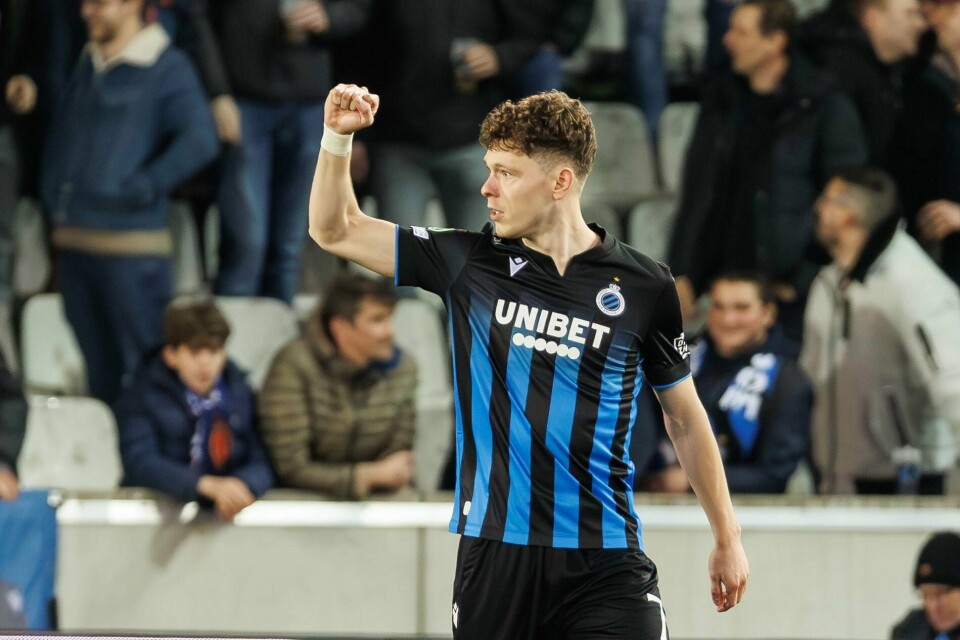 Andreas Skov Olsen scoret to mål mot Molde. Andreas Skov Olsen scoret to mål mot Molde. Foto: Kurt Desplenter / Belga / NTB
