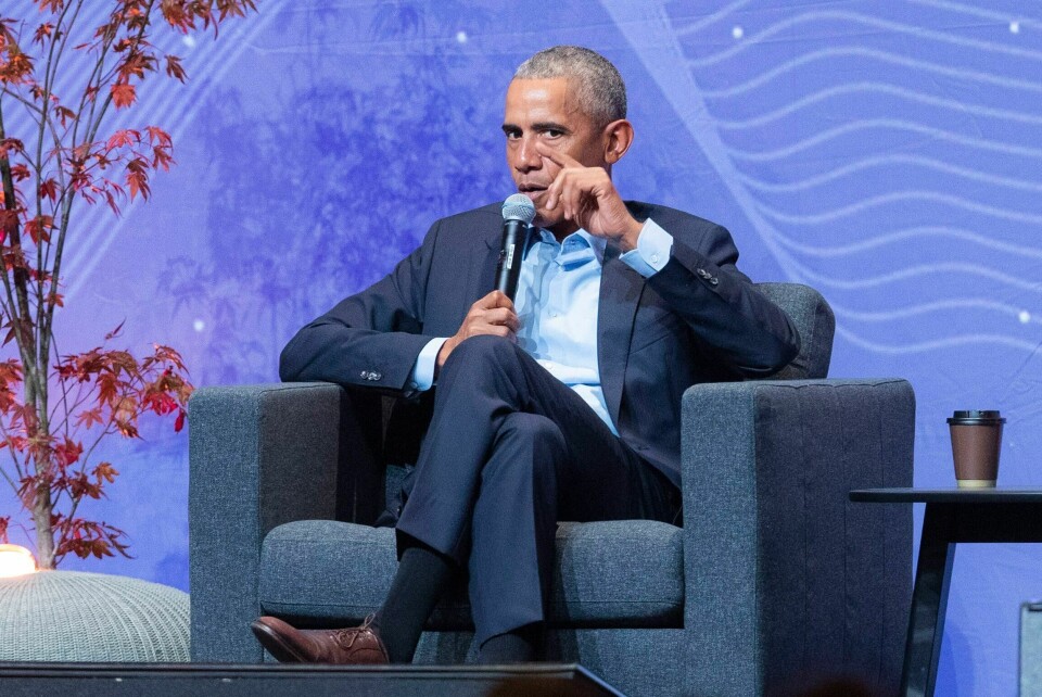 USAs tidligere president Barack Obama er bekymret over at algoritmer gir oss de nyheter vi ønsker å få, ikke de vi burde ha fått. Dette bildet er fra da han besøkte Oslo Business Forum i 2018. USAs daværende president Barack Obama undertegnet i 2016 en avtale med Israel som fram til 2028 sikrer landet rundt 41 milliarder kroner i årlig amerikansk i militærhjelp. Dette bilde er fra Obamas besøk i Oslo to år senere. Foto: Håkon Mosvold Larsen / NTB