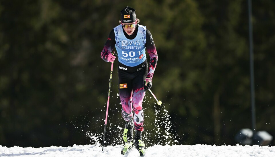 Lillehammer 20240322. Johannes Høsflot Klæbo i langrenn klassisk under Norgesmesterskapet på Birkebeineren Skistadion..Foto: Geir Olsen / NTB Johannes Høsflot Klæbo under fredagens 10 kilometer klassisk i NM i Lillehammer.Foto: Geir Olsen / NTB