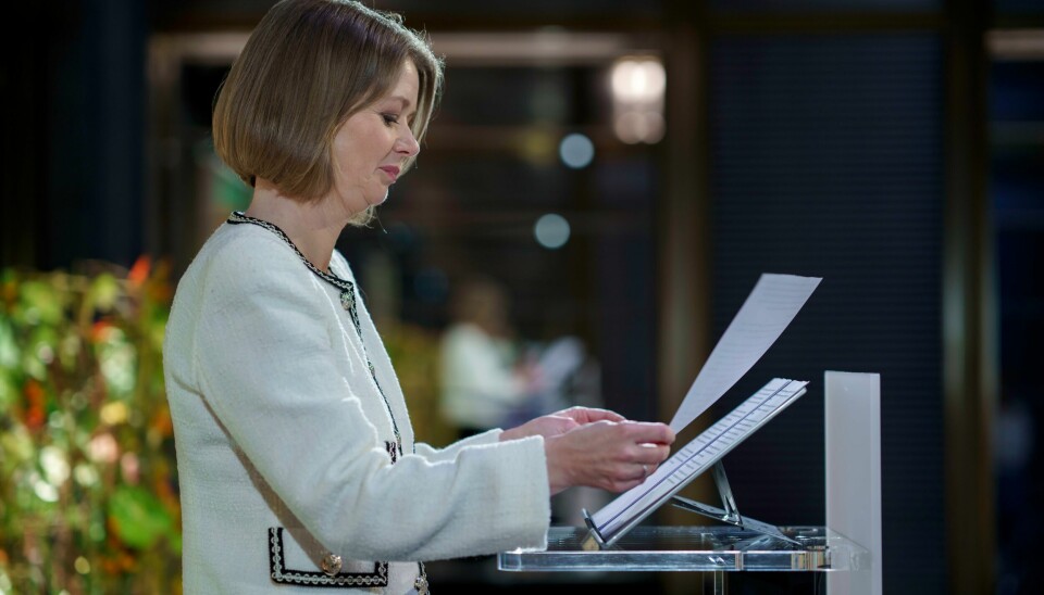 Sentralbanksjef Ida Wolden Bache og Norges Bank holder kronesalget uendret. Sentralbanksjef Ida Wolden Bache og Norges Bank holder kronesalget uendret. Foto: Cornelius / NTB