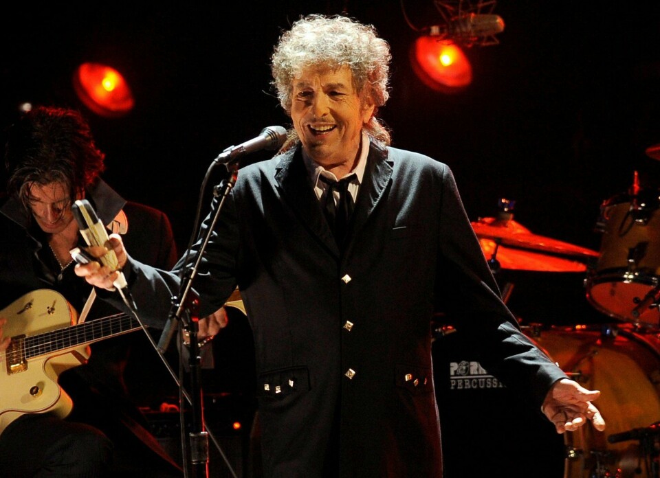 Klar for Oslo: Bob Dylan spiller i Oslo Konserthus torsdag, fredag og lørdag. Bildet er fra 2012, rocklegenden har fotoforbud på sine konserter. FOTO: SCANPIX