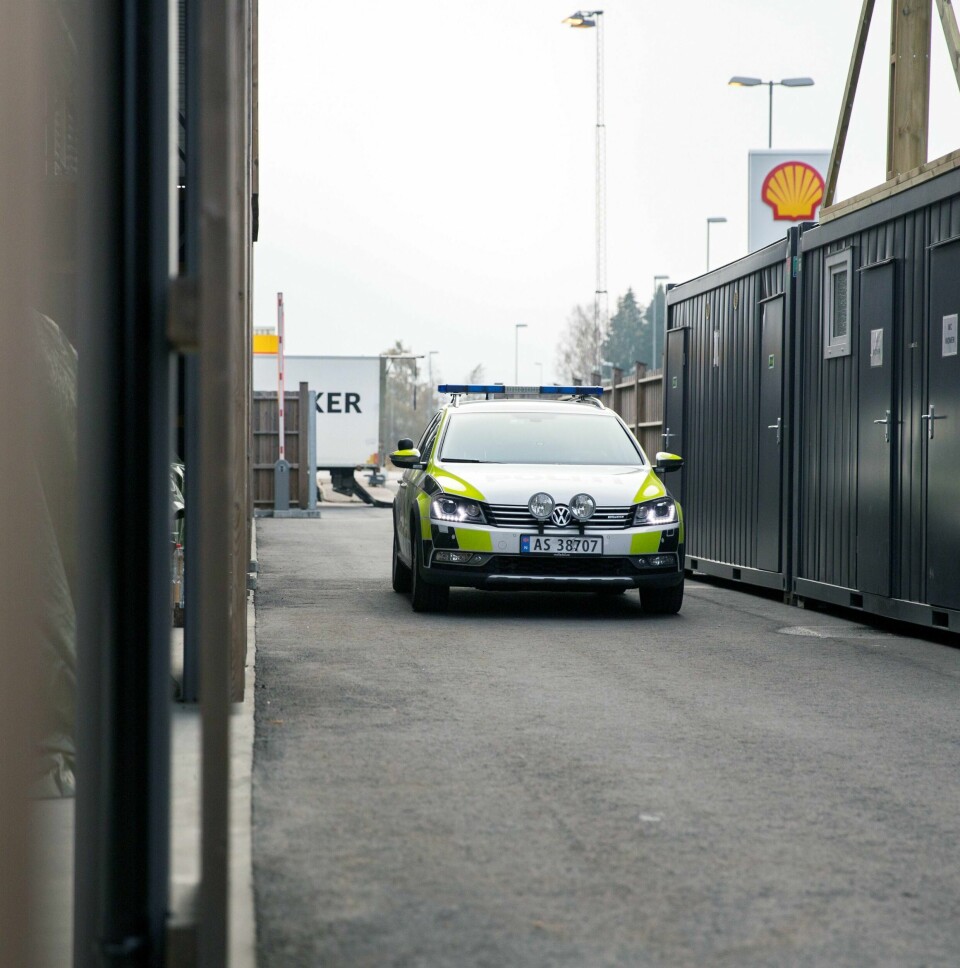 Med 1.000 flyktninger i Råde-mottaket, er sikkerheten satt i høysetet. FOTO: KENNETH STENSRUD