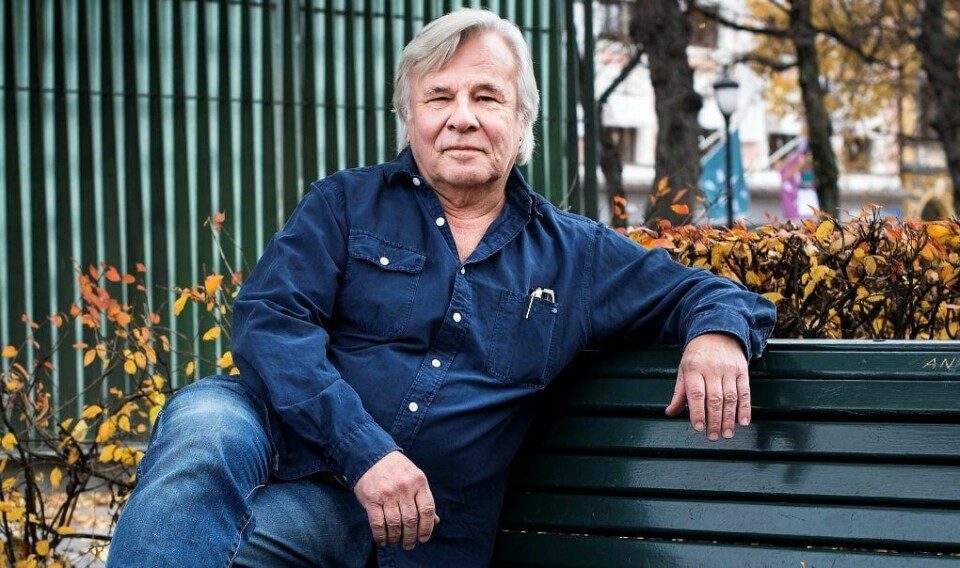 Jan Guillou forteller den vanvittige historien om hvordan spionklassikeren «Coq Rogue» ble til. FOTO: FRØYDIS FALCH URBYE