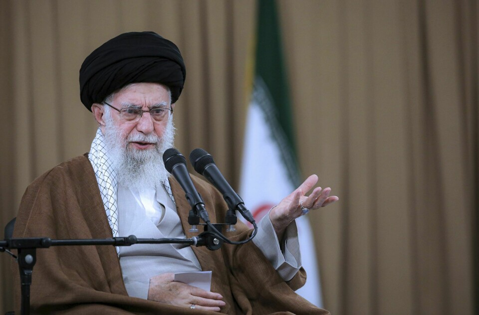 Irans øverste leder Ayatollah Ali Khamenei. Irans øverste leder Ayatollah Ali Khamenei.