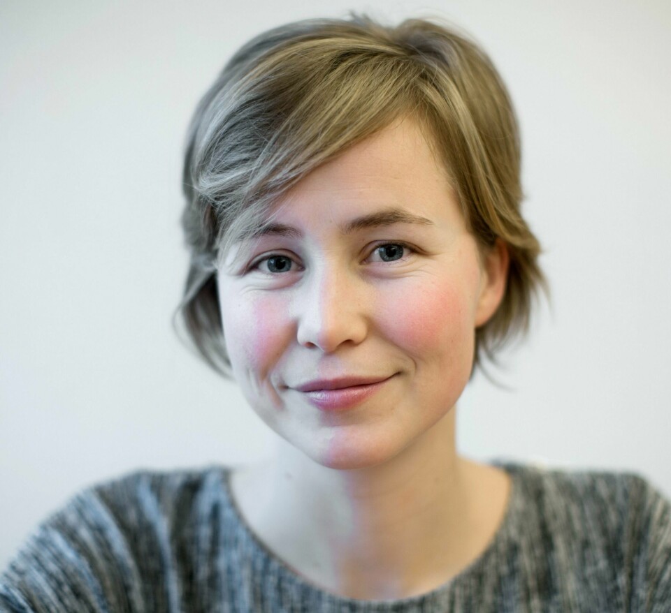 Anja Bakken Riise forteller at dobbelt så mange har meldt seg på årets klimamarkering kontra i fjor. Hun mener at flere og flere nå forstår hvor alvorlig klimaendringer er. FOTO: ESPEN RØST