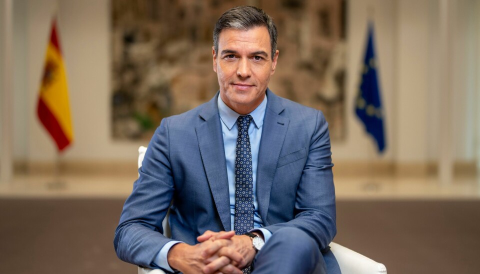 Spanias statsminister Pedro Sánchez blir på sin post. Aktor i korrupsjonssaken mot kona til Spanias statsminister Pedro Sánchez (bildet) ber om at saken henlegges, melder Reuters. Foto: Bernat Armangue / AP / NTB