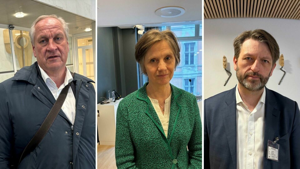 Drammens-ordfører Kjell Arne Hermansen (til venstre) og byrådsleder i Oslo, Eirik Lae var to av flere ledere i storbykommunene, som møtte barne- og familieminister Kjersti Toppe for å diskutere utfordringene medbarne- og ungdomskriminalitet. Herman