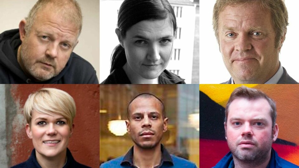 HAR FÅTT NETTHETS: Øverst fra venstre: Vepsen-redaktør Tor Bach, journalist Maren Sæbø og advokat Jon Wessel-Aas. Nede fra venstre: komiker Sigrid Bonde Tusvik, Mats Fernando Liland i Unge Duer og
mangeårig leder i Landsforeningen for lesbiske, homofile, bifile og transpersoner, Bård Nylund. FOTO: NTB ascampix/Dagavisen/Vårt Land
advokat – Mats Fernando Liland i Unge Duer HAR FÅTT NETTHETS: Øverst fra venstre: Vepsen-redaktør Tor Bach, journalist Maren Sæbø og advokat Jon Wessel-Aas. Nede fra venstre: komiker Sigrid Bonde Tusvik, Mats Fernando Liland i Unge Duer og
mangeårig leder i Landsforeningen for lesbiske, homofile, bifile og transpersoner, Bård Nylund. FOTO: NTB ascampix/Dagavisen/Vårt Land
advokat – Mats Fernando Liland i Unge Duer