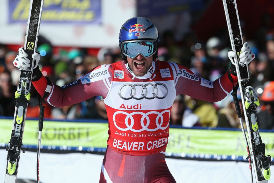 Aksel Lund Svindal leverer seiersbrølet i Beaver Creek. FOTO: NTB SCANPIX Aksel Lund Svindal leverer seiersbrølet i Beaver Creek. FOTO: NTB SCANPIX