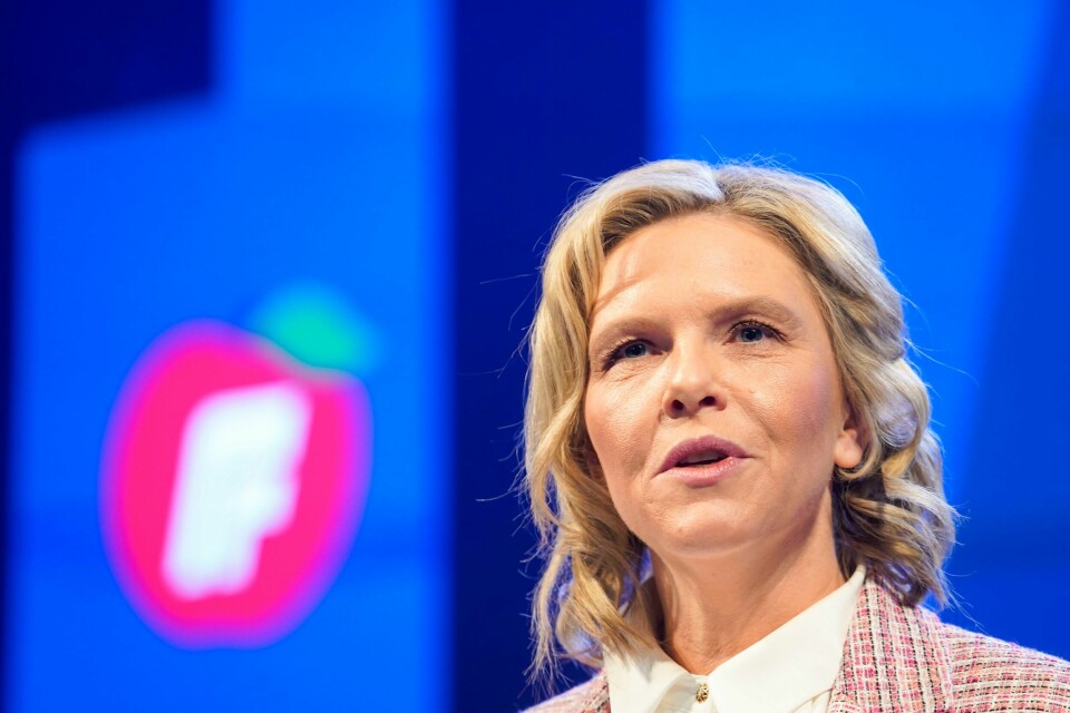 Partileder Sylvi Listhaug i Fremskrittspartiet kritiserte Ap og LO i sin tale 1. mai. Arkivbilde: Frp-leder Sylvi Listhaug mener avsløringen viser en svakhet i Arbeiderpartiets politikk. Partileder Sylvi Listhaug Foto: Terje Pedersen / NTB