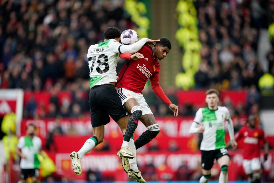 Liverpool og Manchester United delte poengene søndag. Foto: Dave Thompson / AP / NTB Liverpool og Manchester United delte poengene søndag. Foto: Dave Thompson / AP / NTB