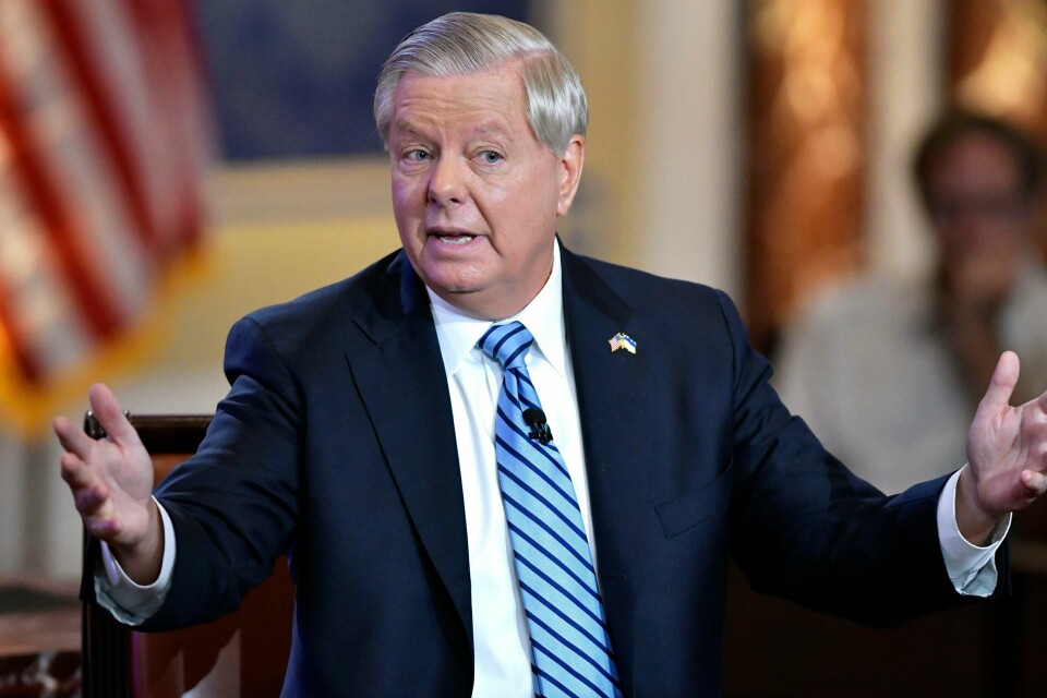 Den republikanske senatoren Lindsey Graham mener Donald Trump ikke går langt nok i abortsaken. Senator Lindsey Graham er en av lederskikkelsene i Republikanerne. Foto: Josh Reynolds / AP / NTB