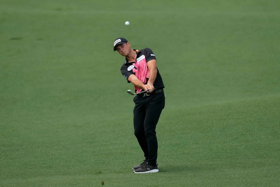 Viktor Hovland i aksjon på første runde i US Masters i golf. Viktor Hovland i aksjon på første runde i US Masters i golf. Foto: David J. Phillip, AP / NTB
