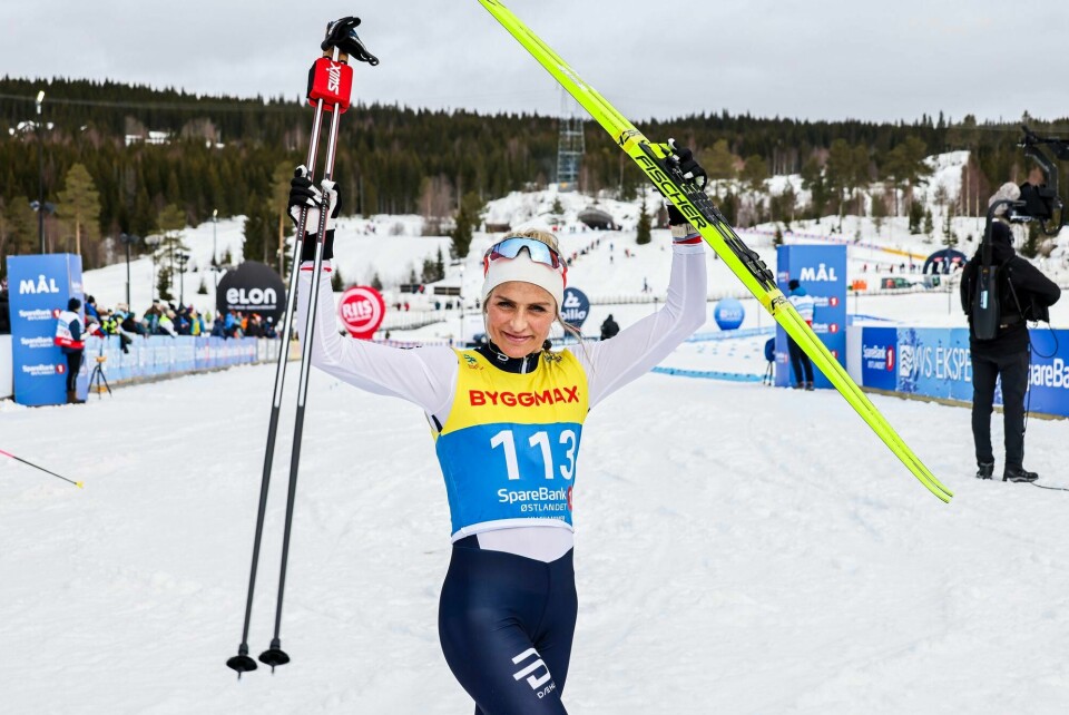 Therese Johaug var helt uberørt etter å ha utklasset samtlige på lørdagens 30km i NM i Lillehammer. Therese Johaug var helt uberørt etter å ha utklasset samtlige på lørdagens 30km i NM i Lillehammer.