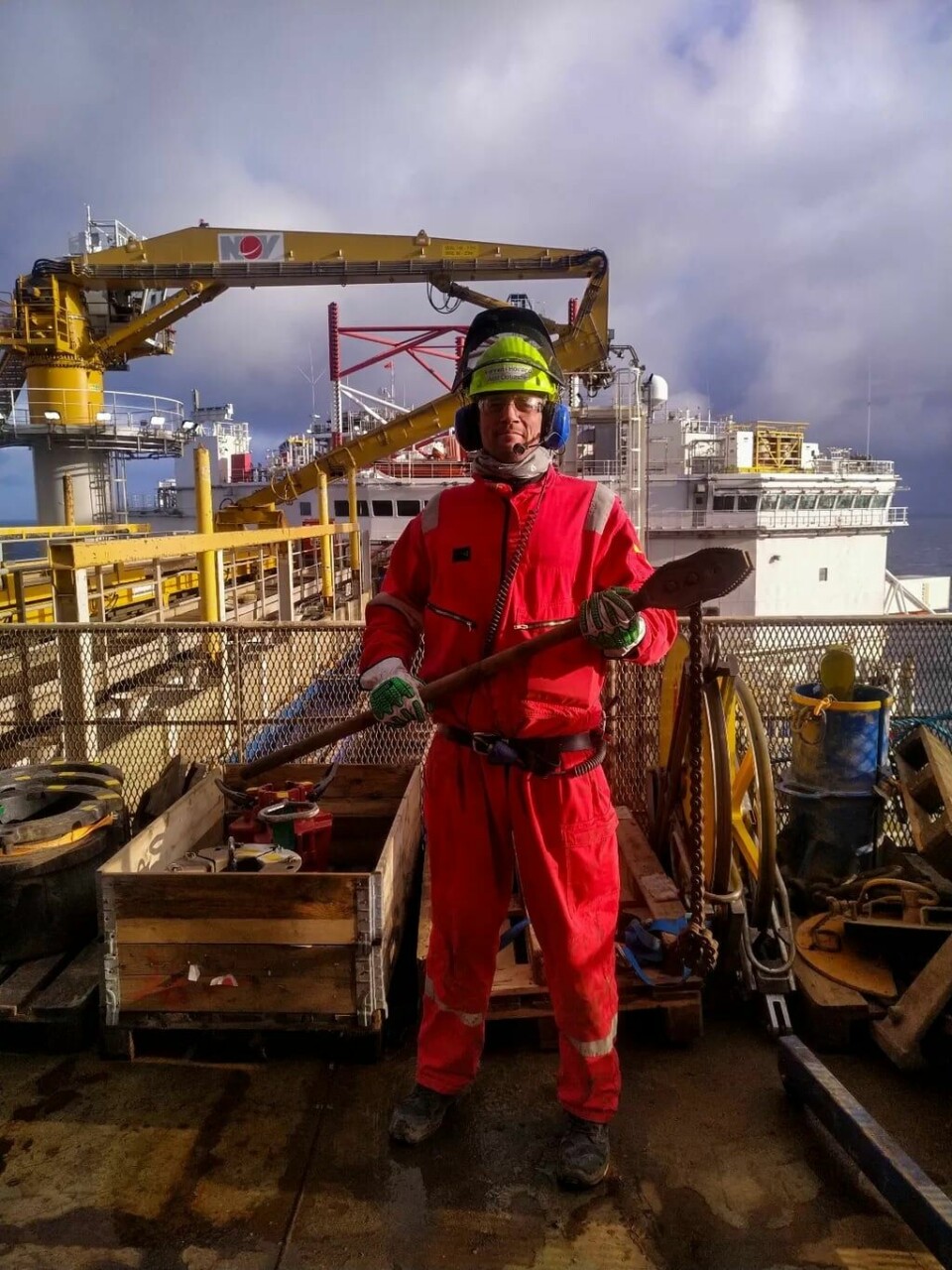 Etter år med behandling og opptrening, var oljearbeideren tilbake på sokkelen i fjor høst. Etter år med behandling og opptrening, var oljearbeideren tilbake på sokkelen i fjor høst.