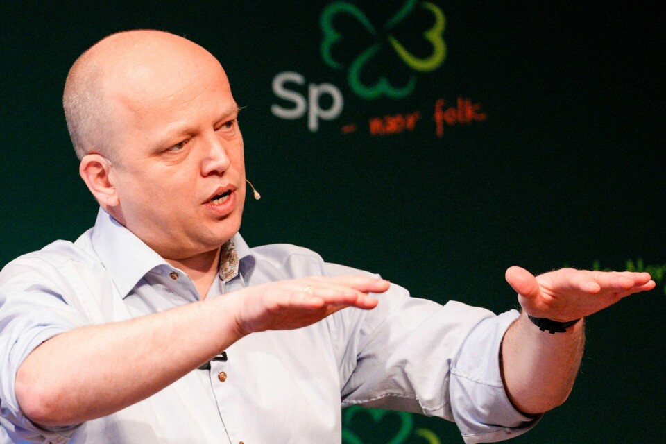Partileder Trygve Slagsvold Vedum (Sp) under Senterpartiets landsstyremøte. Partileder Trygve Slagsvold Vedum (Sp) under Senterpartiets landsstyremøte.
