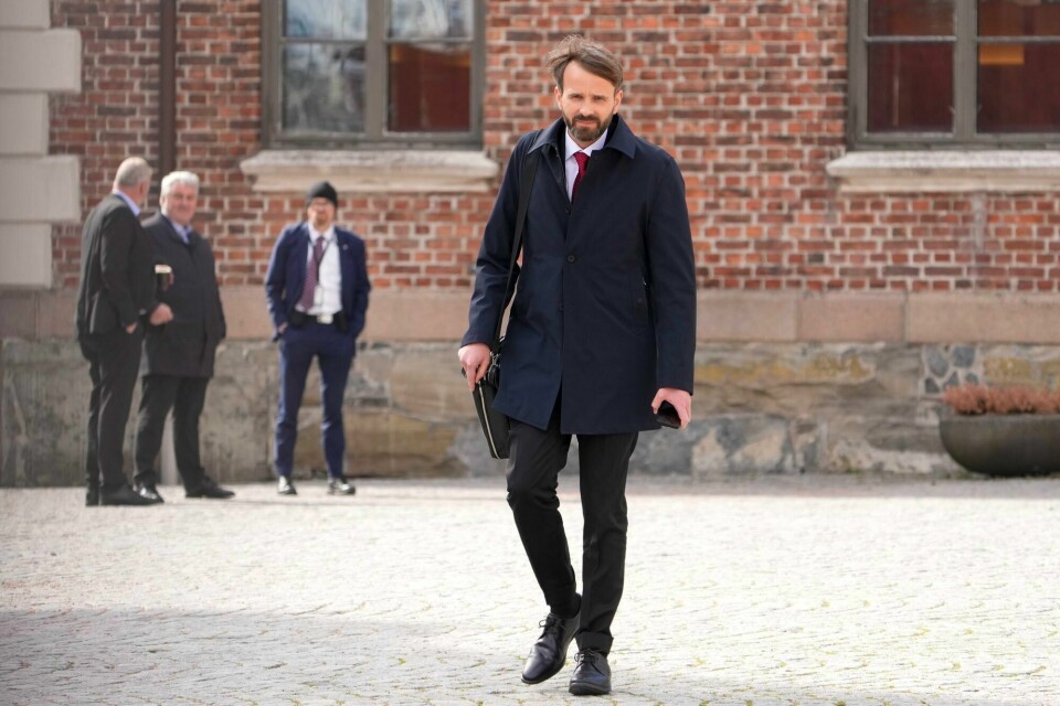 Tidligere næringsminister, nå helseminister, Jan Christian Vestre (Ap) utenfor SMK fredag. Tidligere næringsminister, nå helseminister, Jan Christian Vestre (Ap) utenfor SMK fredag.
