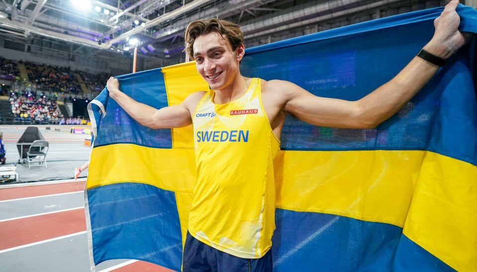 Armand Duplantis satte ny verdensrekord i stavsprang onsdag. Armand Duplantis dropper Bislett. Foto: Lise Åserud / NTB