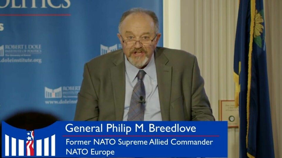 General Philip Breedlove under sitt besøk hos The Dole University of Politics. General Philip Breedlove under sitt besøk hos The Dole University of Politics.