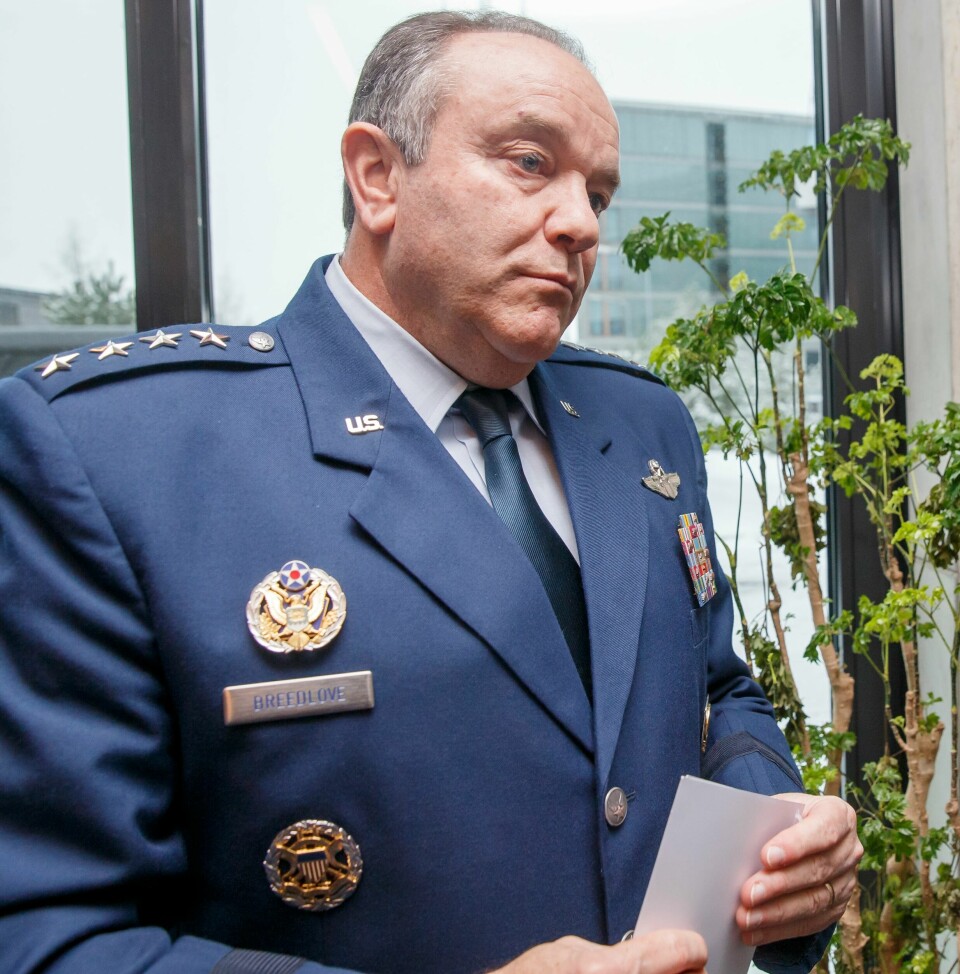 General Philip Breedlove avbildet under et møte på Gardermoen i Norge i 2016. NATOs øverstkommanderende i Europa, general Philip Breedlove møtte tirsdag forsvarsminister Ine Eriksen Søreide på Gardermoen.