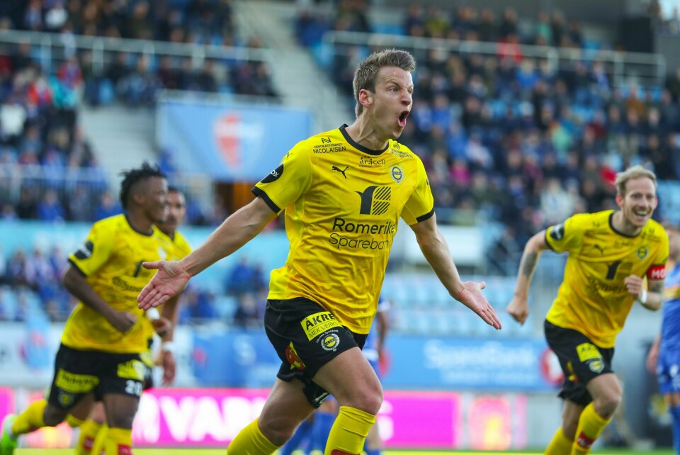 Thomas Lehne Olsen scoret for Lillestrøm mot Sandefjord søndag. Thomas Lehne Olsen scoret for Lillestrøm mot Sandefjord søndag. Foto: Trond R. Teigen / NTB