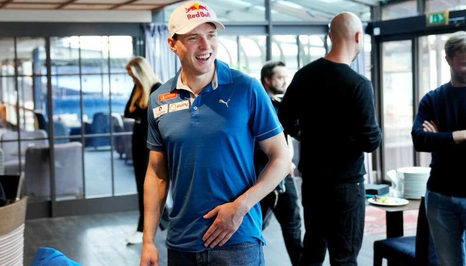 Karsten Warholm møtte mediene på Holmen Fjordhotell i Asker tirsdag. Karsten Warholm møtte mediene på Holmen Fjordhotell i Asker tirsdag.