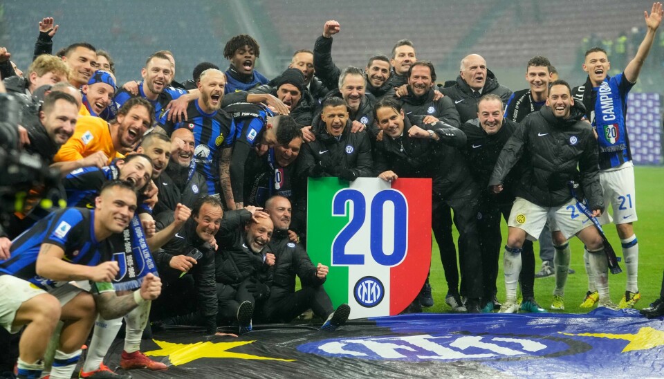 Inter kunne mandag juble for sin 20. Serie A-tittel. Inter kunne mandag juble for sin 20. Serie A-tittel.