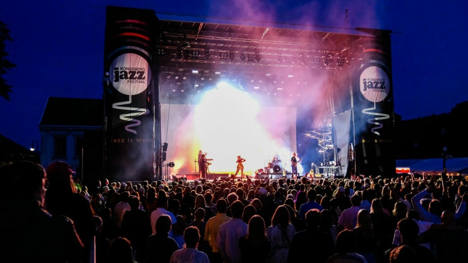 Kongsberg Jazzfestival trekker folkemassene med store navn på Kirkeplassen. Her Aurora i fjor. Aurora, Kongsberg Jazzfestival.