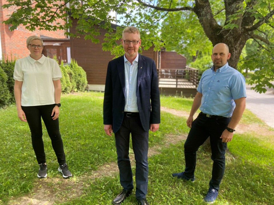 Ledertrioen i Norges Bondelag: Bodhild Fjelltveit (2. nestleder), Bjørn Gimming (leder) og Egil Hoen (1. nestleder). Ledertrio