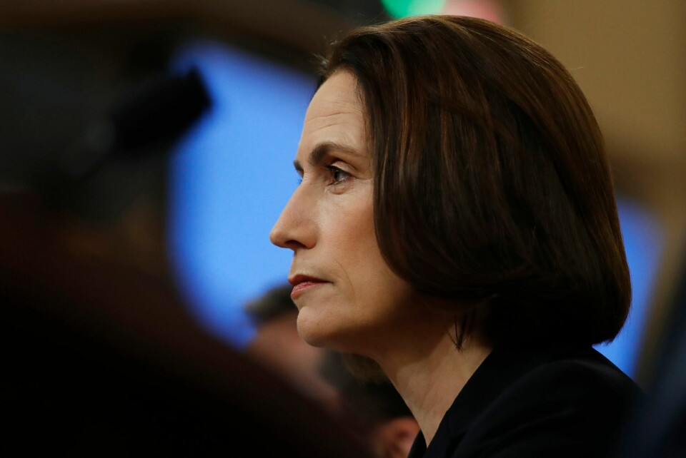 Fiona Hills forhold til Donald Trump kjølnet betraktelig etter deres tid i Det hvite hus sammen. FILE - Former White House national security aide Fiona Hill, testifies before the House Intelligence Committee on Capitol Hill in Washington, on Nov. 21, 2019, during a public impeachment hearing of President Donald Trump's efforts to tie U.S. aid for Ukraine to investigations of his political opponents. Even if the U.S. succeeds in deterring Russian President Vladimir Putin from ordering a full-scale invasion of Ukraine, he will remain determined to bring Ukraine to heel and has “a whole host of options of things that he can do,” said Hill in an interview with The Associated Press on Feb. 17, 2022. (AP Photo/Alex Brandon, File)