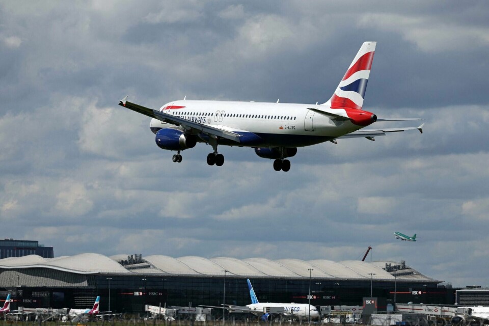 Heathrow flyplass, her fra april. Heathrow flyplass, her fra april.
