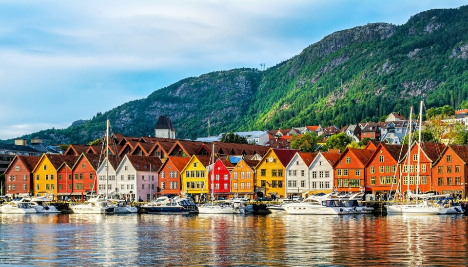 Bryggen i Bergen. Bryggen i Bergen er på Unescos liste over verdens kulturarv.