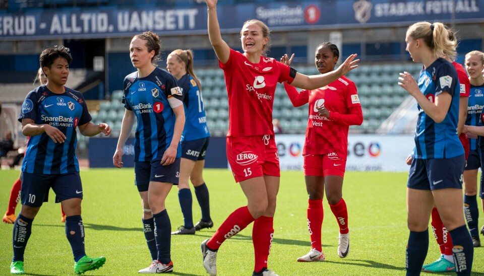 Branns Marthine Østenstad ble den første som scoret på Rosenborg i årets toppserie. Her fra en kamp mot Stabæk tidligere i år. Branns Marthine Østenstad ble den første som scoret på Rosenborg i årets toppserie. Her fra en kamp mot Stabæk tidligere i år. Foto: Frederik Ringnes / NTB