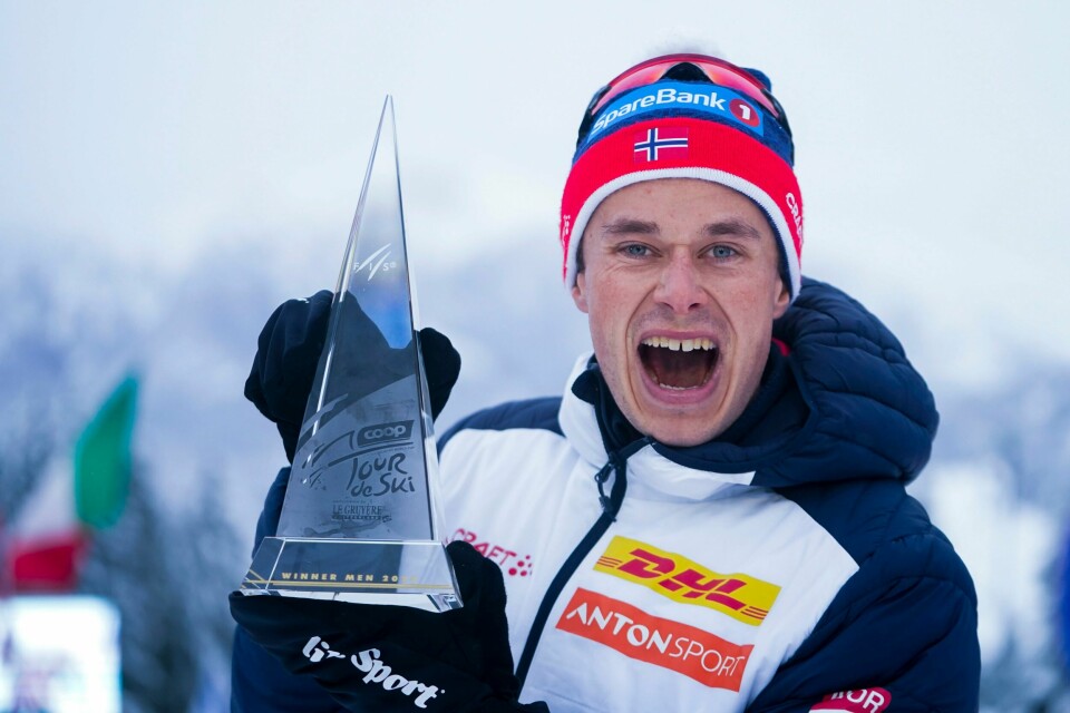 Harald Østberg Amundsen skal forsvare Tour de Ski-seieren fra i fjor i en vesentlig endret utgave (ONSDAG) Foto: Terje Pedersen NTB