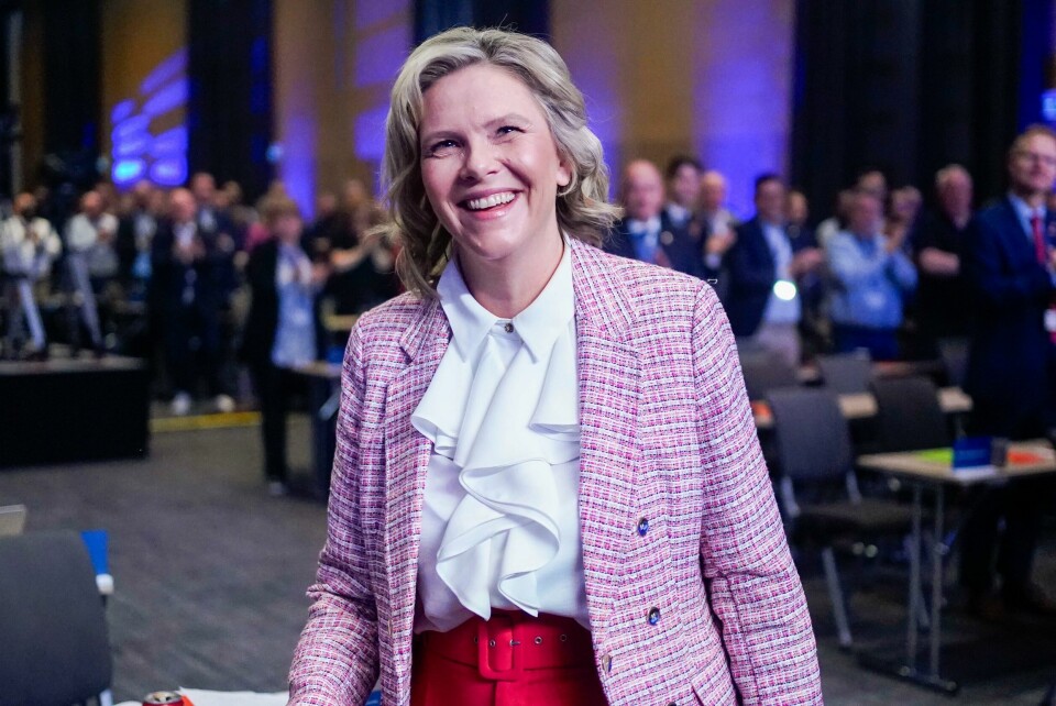 Sylvi Listhaug ble gjenvalgt som partileder i Frp for to uker siden, og nå er hun forbi Arbeiderpartiet for første gang siden 2008. .